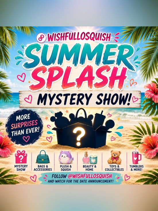 Squishmallows Other - 😎 “SUMMER SPLASH” 🌊CURATED MYSTERY SHOW!! COMING SOON!!